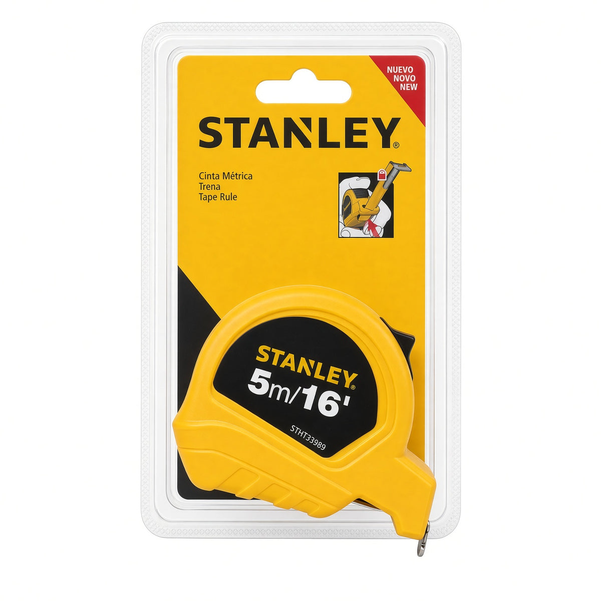 CINTA METRICA DE 5 METROS x 3/4 PLGS, STANLEY, STHT33989-840P