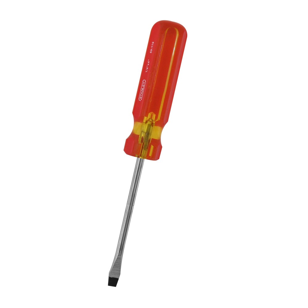 Desarmador plano, 1/4 plgs x 4 plgs, Stanley, stht69119, STHT69119