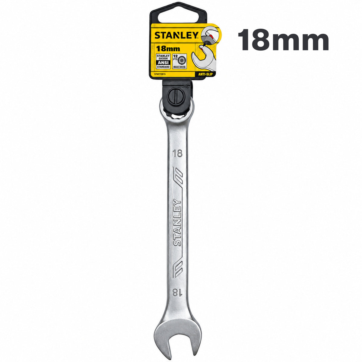 Llave cola corona de 18 mm, boca antideslizante, Stanley, STMT72815