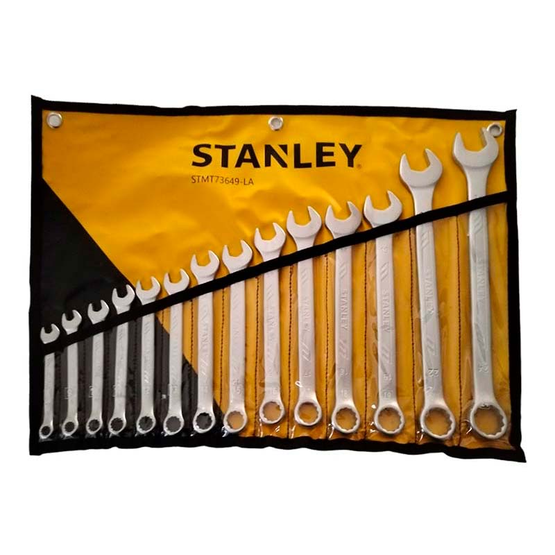 JUEGO DE 14 LLAVES COLA CORONA ANTISLIP, MILIMETRICAS, STANLEY, STMT73649-LA