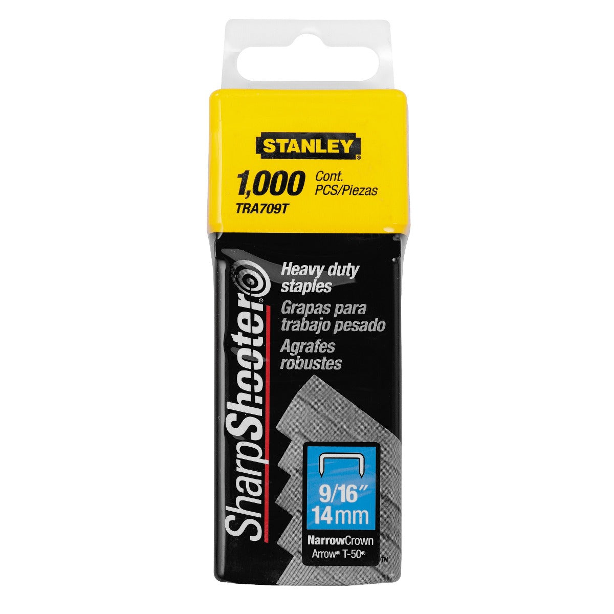 GRAPAS PARA TRABAJO PESADO – CORONA ANGOSTA - 1000 PIEZAS 9/16 PUL TR150, TR150HL, TR250, TRE550, TRE650, PH - STANLEY, TRA709T