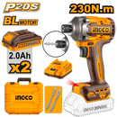 Atornillador de impacto inalámbrico, Ingco, UCIRLI2023