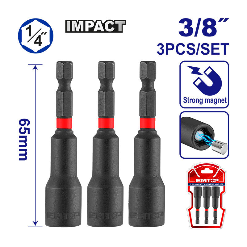 SUJETADORES MAGNETICOS DE IMPACTO PARA TUERCAS, EMTOP, UEMNS1031