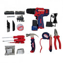 KIT DE BARRENO INALAMBRICO DE 12 VOLTIOS, 88 PIEZAS, EMTOP