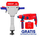 Oferta demoledor rompe pavimentos de 30 kilos con rotomartillo gratis, Emtop, ULDBRH2201-OF