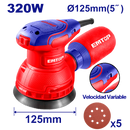 Lijadora roto orbital de 5 plgs 320 watts Emtop ULFSR23206