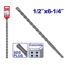 BROCA PARA ROTOMARTILLO SDS PLUS 1/2 X 6 1/4 PULGADAS. MARCA EMTOP