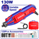 Roto tool eléctrico, 129 accesorios, EMTOP, ULMGK1301