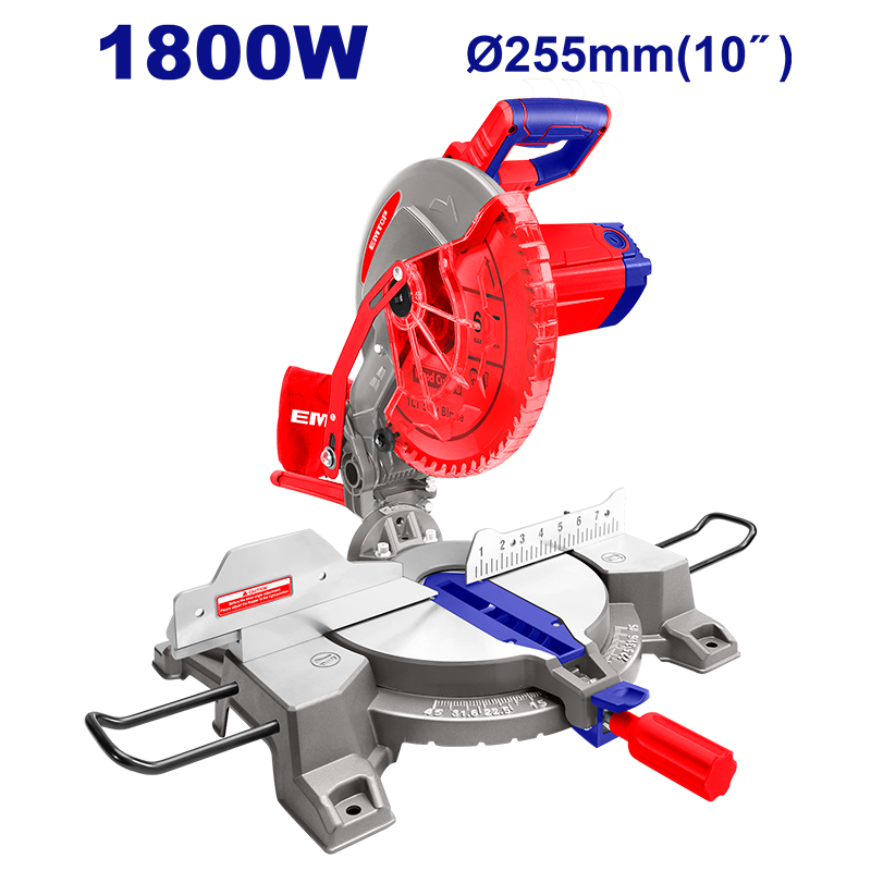 Sierra ingleteadora de 10 pulgadas, 1800 watts, Emtop, ULMSW18007