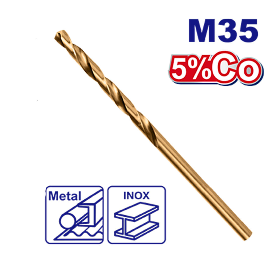 BROCA, METAL Y MADERA, 1/4 DE PULGADA, ACERO RAPIDO HSS CON ALEACION DE COBALTO. MARCA EMTOP, ULTDB130104