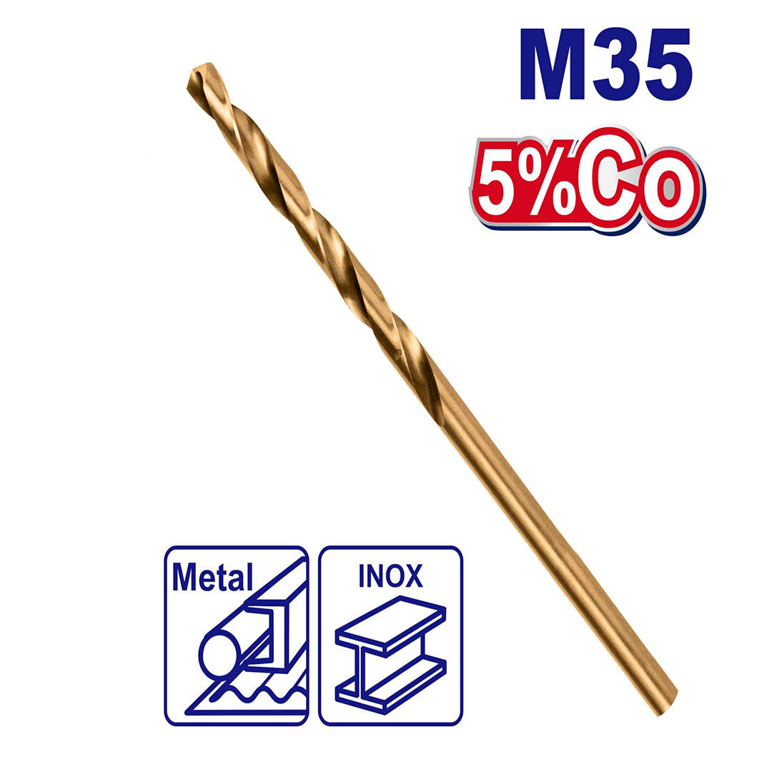 BROCA, METAL Y MADERA, 5/32 DE PULGADA, ACERO RAPIDO HSS CON ALEACION DE COBALTO. MARCA EMTOP, ULTDB130532