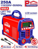 Soldadora inverter de 250 amperios, profesional, Emtop, ULWDEM2561