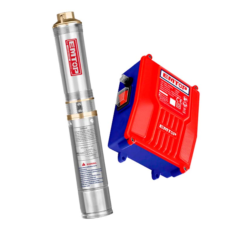 Bomba de agua sumergible de 1 HP, con caja de control, EMTOP, ULWPPD07501, ULWPPD07501-OF