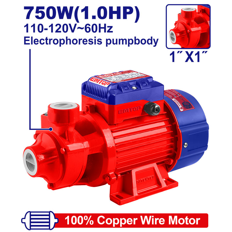 Bomba de agua eléctrica de 1 HP Emtop ULWPPV07501