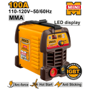 Mini soldadora de 100 amperios, Ingco, UMMA10049