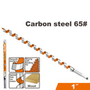 BROCA AUGER PARA MADERA 3/8 PLG X 18 PLG, DE ACERO AL CARBONO, VASTAGO HEXAGONAL DE 1/4 PLG, RICOTA.