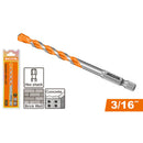 BROCA PARA CONCRETO 3/16 PLG. VASTAGO HEXAGONAL 1/4 PLG. PUNTA AFILADA DE ALTA EFICIENCIA. RICOTA.