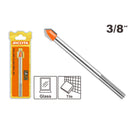 BROCA PARA VIDRIO Y AZULEJO 3/8 PLG, DE ACERO, PUNTA CARBURO DE TUNGSTENO YG6X, RICOTA.