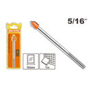 BROCA PARA VIDRIO Y AZULEJO 5/16 PLG, DE ACERO, PUNTA CARBURO DE TUNGSTENO YG6X, RICOTA.
