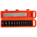 Juego de copas de impacto, raíz  1/2 plgs, 13 piezas, de profundidad, BBT, YM8014