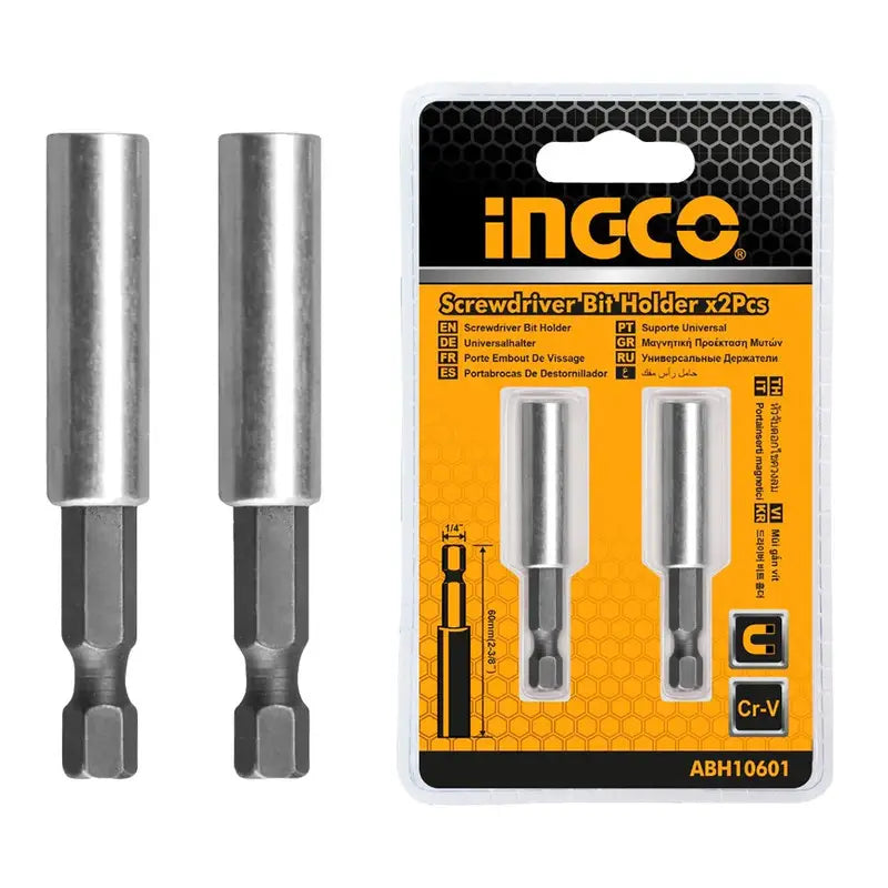 Set de adaptadores para desarmador 1/4", INGCO, ABH10601
