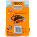 Batería de lithium de 5.0 amperios de 20 Voltios en marca INGCO, FBLI20031