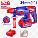 ROTOMARTILLO INALAMBRICO 20V. SDS PLUS, BRUSHLESS, 0-1100RPM, 2.5 JOULES, SIN BATERIA NI CARGADOR. EMTOP
