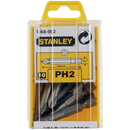 Puntas para atornillar philips No. 2 x 2 plgs, 10 piezas, Stanley, 16-8947
