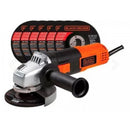 ESMERILADORA DE 4 1/2", 820 WATTS, INCLUYE 6 DISCOS, G720P-B3, BLACK AND DECKER