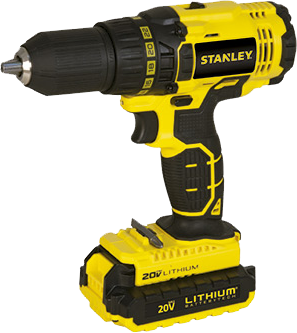 BARRENO DE ROTACION INALAMBRICO DE 1/2”, 20 VOLTIOS, STANLEY SCD20C2K-B3