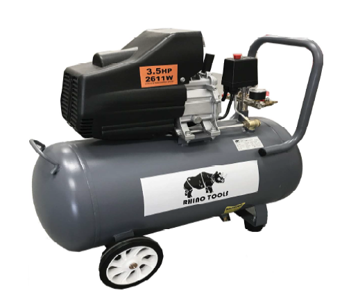 COMPRESOR DE 50 LITROS DE 3.5 HP, 110 VOLTS, 115 PSI, RHINO TOOLS