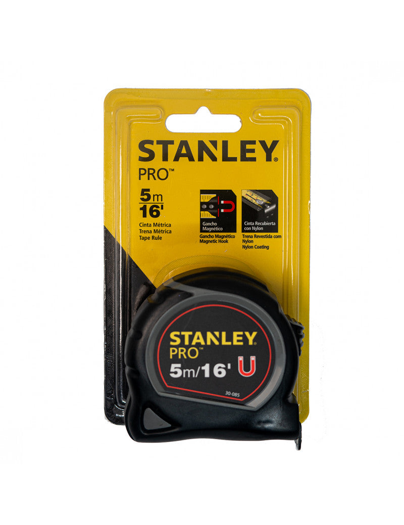 Cinta métrica de 5 metros x 3/4 plg, con punta magnética, 30-085, Stanley