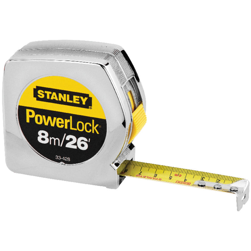 Cinta métrica de 10 metros x 1 plg, Power Lock, Stanley, 33-463s, Stanley