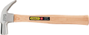 MARTILLO DE UÑA DE 20 ONZAS, CABO DE MADERA, STANLEY, 51-274