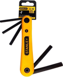 Juego de 5 llaves Allen plegables, en pulgadas, Stanley, 69-260