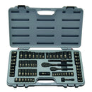 JUEGO DE 69 HERRAMIENTAS MECANICAS, CROMO NEGRO, RAIZ DE 3/8 PULGADAS, LLAVES CON MALETA PLASTICA. MARCA STANLEY