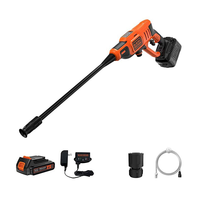 HIDROLAVADORA, INALAMBRICA DE PRESION, 20 VOLTIOS, 350 PSI. MARCA BLACK AND DECKER