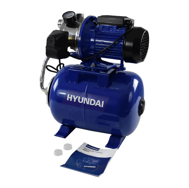 BOMBA DE AGUA HIDRONEUMATICA, 1 PLGS, 1.5 HP, 110 V, TANQUE 24 LTS, ALTURA 45 MTS, HYUNDAI, HIDRO10