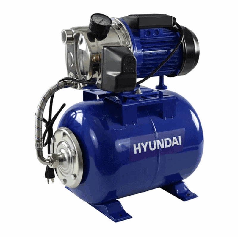 BOMBA DE AGUA HIDRONEUMATICA, 1 PLGS, 1.5 HP, 110 V, TANQUE 24 LTS, ALTURA 45 MTS, HYUNDAI, HIDRO10