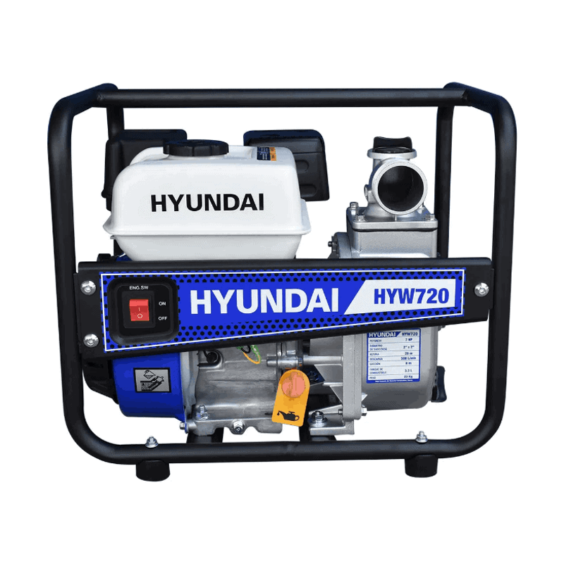 BOMBA DE AGUA DE GASOLINA, DE CAUDAL, 2 PLGS, 7 HP, 4 TIEMPOS, ALTURA 28 MTS, HYUNDAI , HYW720