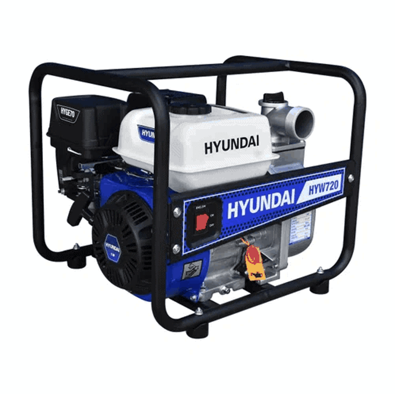 BOMBA DE AGUA DE GASOLINA, DE CAUDAL, 2 PLGS, 7 HP, 4 TIEMPOS, ALTURA 28 MTS, HYUNDAI , HYW720