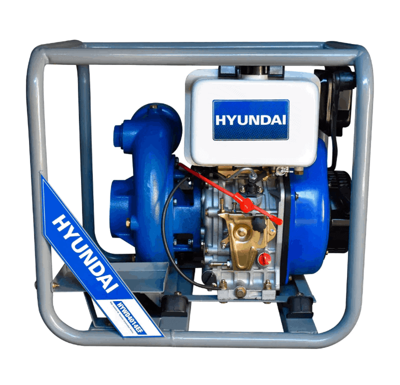 BOMBA DE AGUA DIESEL, 4 PLGS, 14 HP, 4 TIEMPOS, ALTURA 60 MTS, HYUNDAI, HYWD4014EF