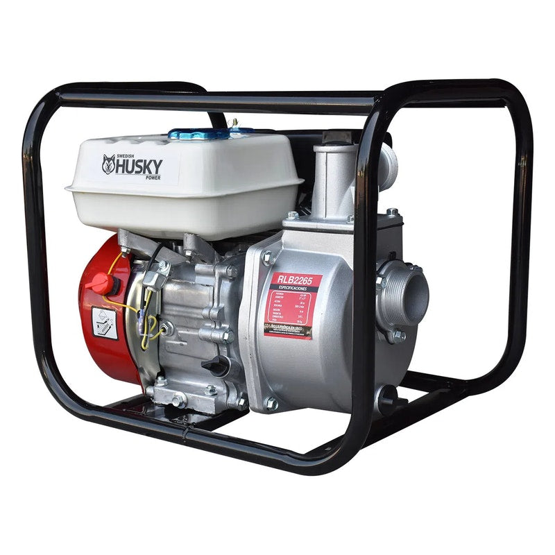 BOMBA DE AGUA DE GASOLINA, DE CAUDAL, 2 PLGS, 6.5 HP, 163 CC, 4 TIEMPOS, ALTURA 30 MTS, HUSKY , RLB2265