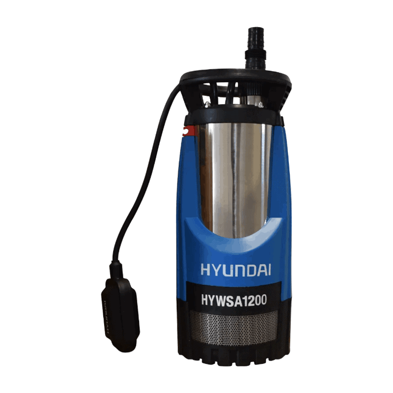 BOMBA DE AGUA SUMERGIBLE, 1 PLGS, 1.6 HP, 110 V, ALTURA 44 MTS, HYUNDAI, HYWSA1200