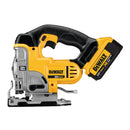 SIERRA CALADORA, ORBITAL, INALAMBRICA , 20V CON 1 BATERIA 4.0 AH, CARGADOR Y BOLSO. MARCA DEWALT