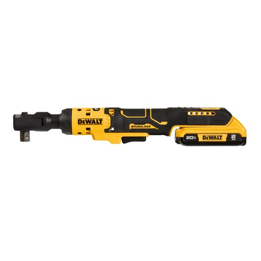 RATCHET DE 1/2 INALAMBRICO, ATOMIC, 20V, SIN CARBONES CON 2 BATERIAS CARGADOR Y MALETIN. MARCA DEWALT, DCF512D1