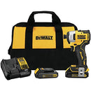 ATORNILLADOR DE IMPACTO ATOMIC HEX 1/4", 20 VOLTIOS, SIN CARBONES, DCF809C2, DEWALT