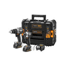 COMBO BARRENO PERCUTOR Y ATORNILLADOR DE IMPACTO,INALAMBRICO, BRUSHLES, LINEA MCLAREN, CAJA TSTAK.MARCA DEWALT