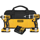 BARRENO PERCUTOR DE 1/2 Y ATORNILLADOR DE IMPACTO, SIN CARBONES, DCK287D2-B3, DEWALT