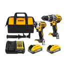 Combo barreno y atornillador de impacto inalámbricos Power Stack, DCK299H2-B3, DEWALT